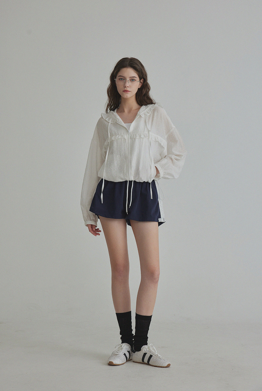 Rench Frill Hooded Windbreaker