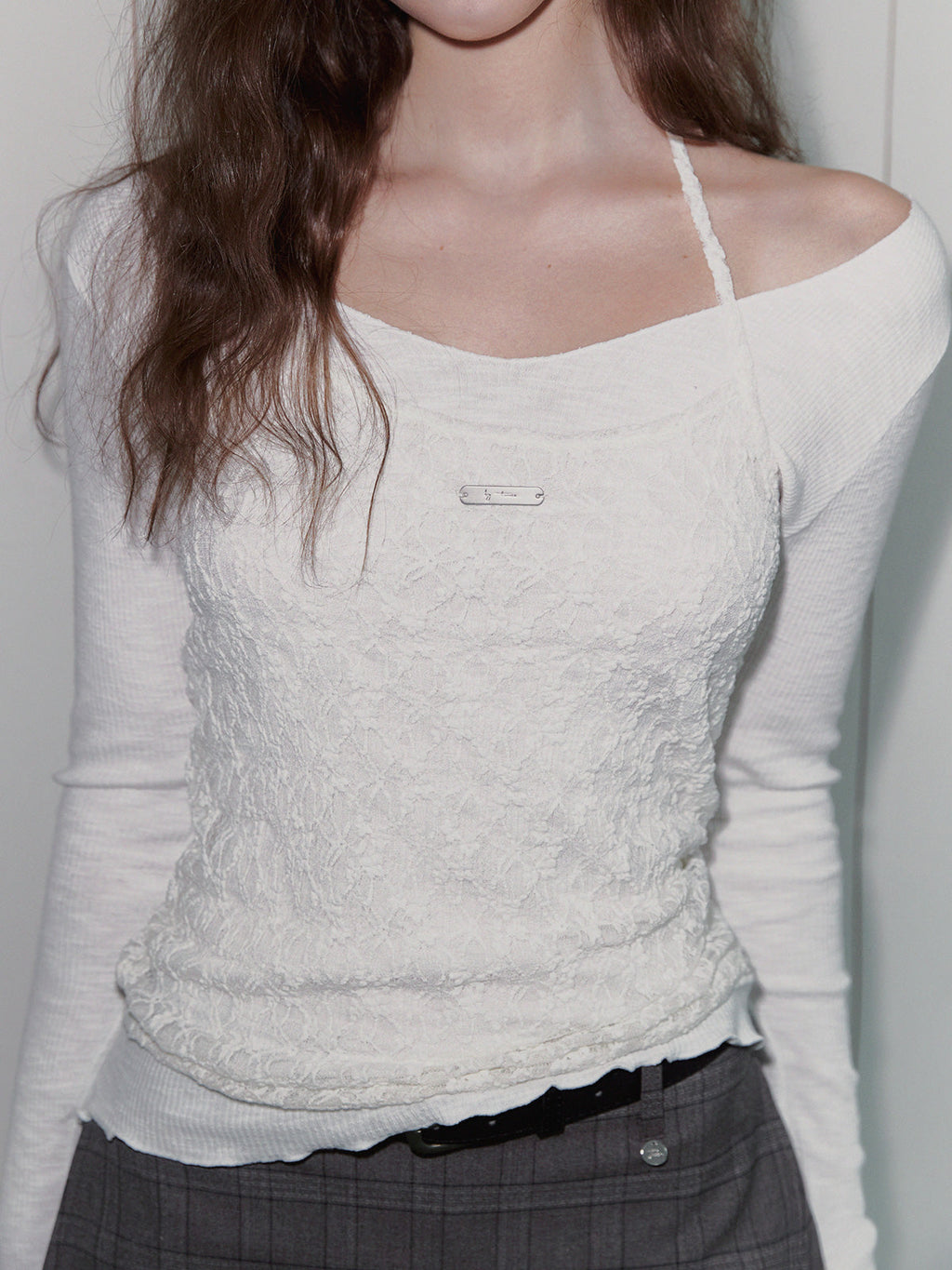 Kits Symbol Lace Halter Top